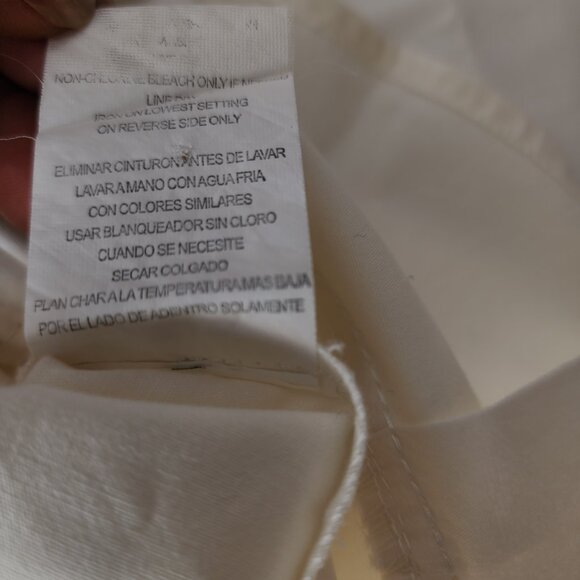 XOXO Y2K White Satin Trim Vintage Style Sleeveless Button Top Women's Size M - Picture 15 of 16